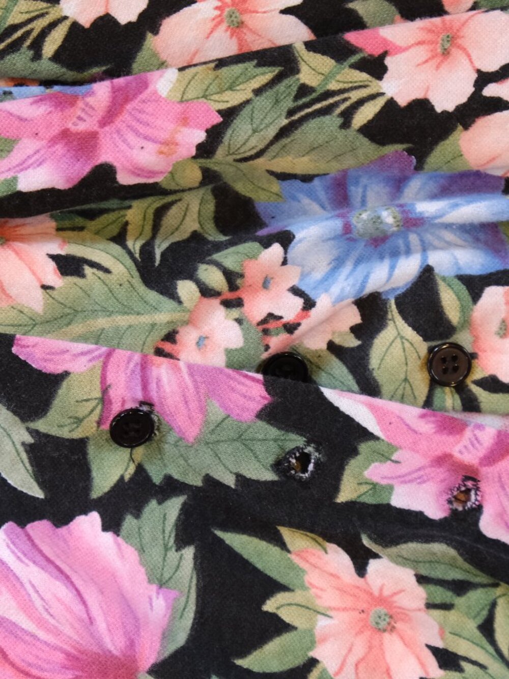 Vintage 90s Moda International Floral Maxi Dress | Pockets | Button Front | Size - Picture 9 of 10